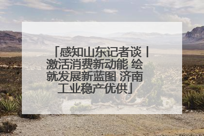 感知山东记者谈丨激活消费新动能 绘就发展新蓝图 济南工业稳产优供