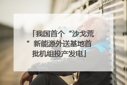 我国首个“沙戈荒”新能源外送基地首批机组投产发电