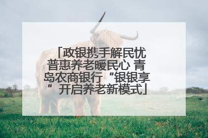 政银携手解民忧 普惠养老暖民心 青岛农商银行“银银享”开启养老新模式