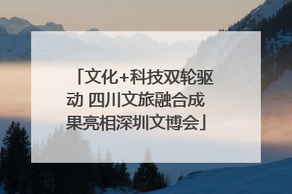 文化+科技双轮驱动 四川文旅融合成果亮相深圳文博会