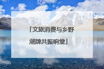 文旅消费与乡野潮牌共振响堂