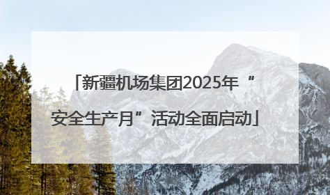 新疆机场集团2025年“安全生产月”活动全面启动
