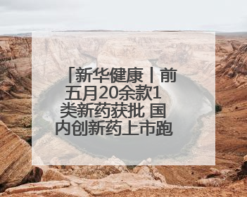 新华健康丨前五月20余款1类新药获批 国内创新药上市跑出加速度