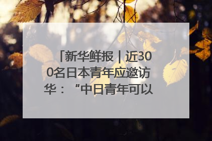 新华鲜报｜近300名日本青年应邀访华：“中日青年可以创造更好的未来”