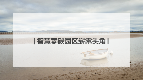 智慧零碳园区崭露头角