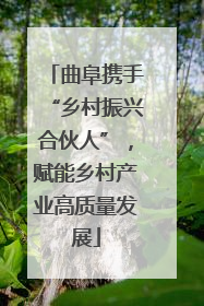 曲阜携手“乡村振兴合伙人”，赋能乡村产业高质量发展