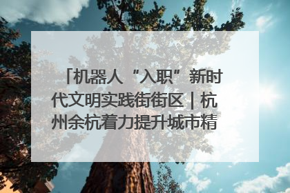 机器人“入职”新时代文明实践街街区｜杭州余杭着力提升城市精细化智能化管理水平