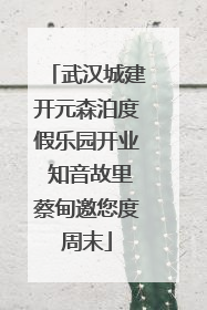 武汉城建开元森泊度假乐园开业 知音故里蔡甸邀您度周末