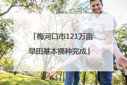 梅河口市121万亩旱田基本播种完成