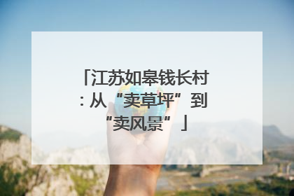 江苏如皋钱长村：从“卖草坪”到“卖风景”