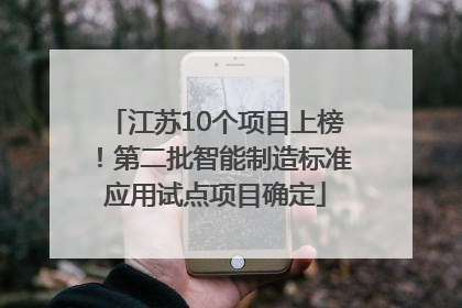 江苏10个项目上榜！第二批智能制造标准应用试点项目确定