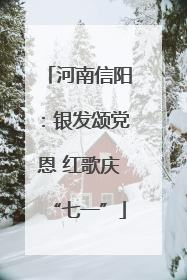 河南信阳：银发颂党恩 红歌庆“七一”