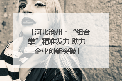 河北沧州：“组合拳”精准发力 助力企业创新突破