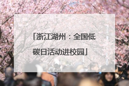 浙江湖州：全国低碳日活动进校园
