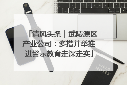 清风头条｜武陵源区产业公司：多措并举推进警示教育走深走实