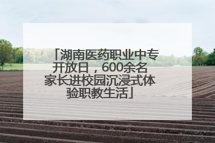 湖南医药职业中专开放日，600余名家长进校园沉浸式体验职教生活
