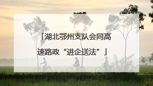 湖北鄂州支队会同高速路政“进企送法”
