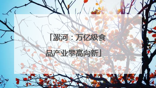 漯河：万亿级食品产业攀高向新