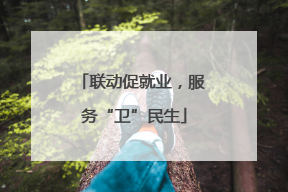 联动促就业，服务“卫”民生