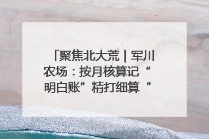 聚焦北大荒｜军川农场：按月核算记“明白账”精打细算“过紧日子”