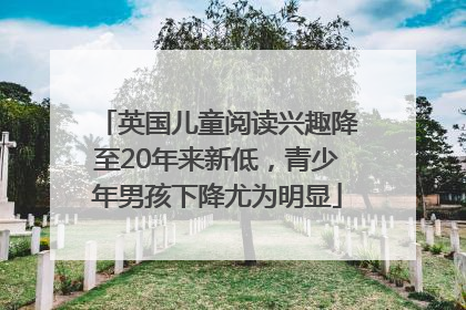 英国儿童阅读兴趣降至20年来新低，青少年男孩下降尤为明显