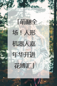 萌翻全场！人形机器人嘉年华开进花博汇