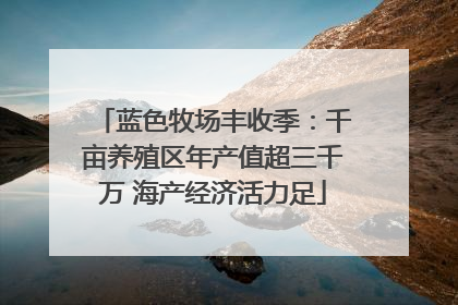 蓝色牧场丰收季：千亩养殖区年产值超三千万 海产经济活力足