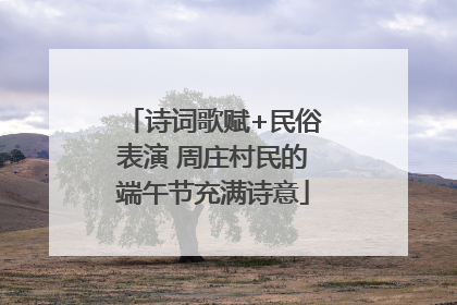 诗词歌赋+民俗表演 周庄村民的端午节充满诗意