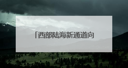 西部陆海新通道向南行丨探寻新通道货物运量增长密码