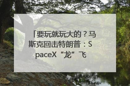 要玩就玩大的？马斯克回击特朗普：SpaceX“龙”飞船将立即退役！