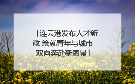 连云港发布人才新政 绘就青年与城市双向奔赴新图景