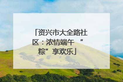 资兴市大全路社区：浓情端午 “粽”享欢乐