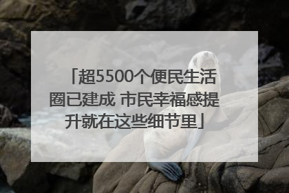 超5500个便民生活圈已建成 市民幸福感提升就在这些细节里