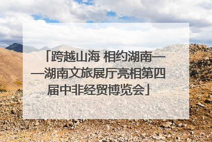 跨越山海 相约湖南——湖南文旅展厅亮相第四届中非经贸博览会
