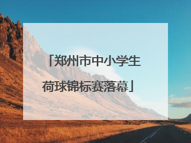 郑州市中小学生荷球锦标赛落幕