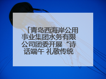 青岛西海岸公用事业集团水务有限公司团委开展“诗话端午 礼敬传统”主题活动