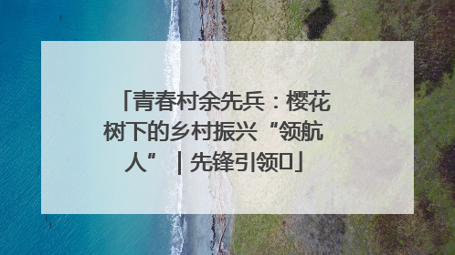 青春村余先兵：樱花树下的乡村振兴“领航人”｜先锋引领⑪