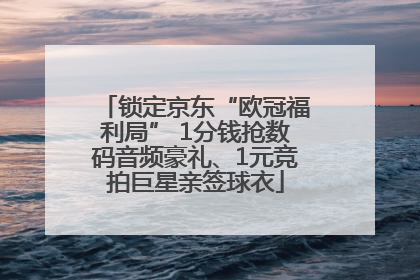 锁定京东“欧冠福利局” 1分钱抢数码音频豪礼、1元竞拍巨星亲签球衣