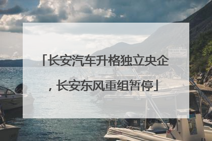 长安汽车升格独立央企，长安东风重组暂停