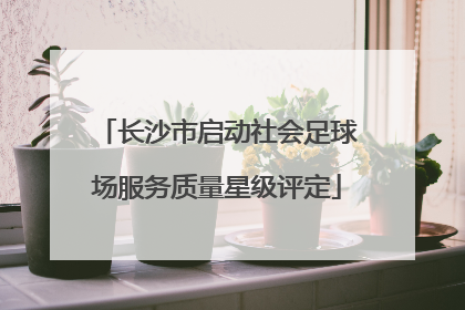 长沙市启动社会足球场服务质量星级评定