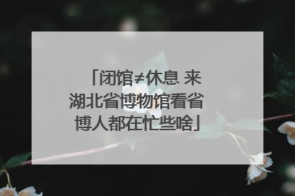 闭馆≠休息 来湖北省博物馆看省博人都在忙些啥