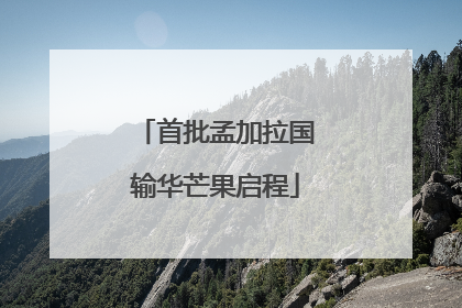 首批孟加拉国输华芒果启程