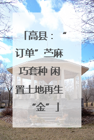 高县：“订单”苎麻巧套种 闲置土地再生“金”