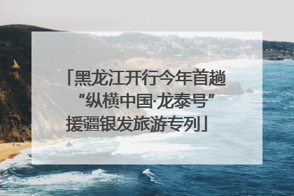 黑龙江开行今年首趟“纵横中国·龙泰号”援疆银发旅游专列