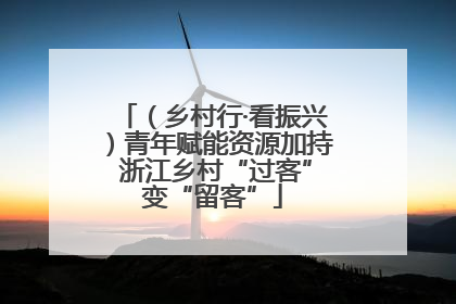 （乡村行·看振兴）青年赋能资源加持 浙江乡村“过客”变“留客”
