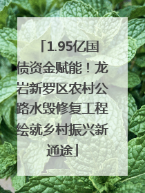 1.95亿国债资金赋能！龙岩新罗区农村公路水毁修复工程绘就乡村振兴新通途