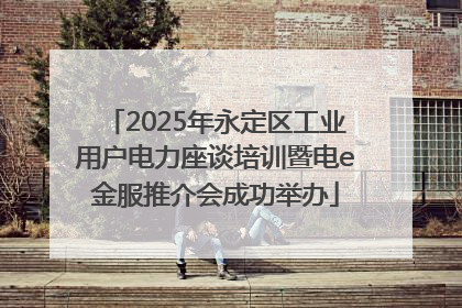 2025年永定区工业用户电力座谈培训暨电e金服推介会成功举办