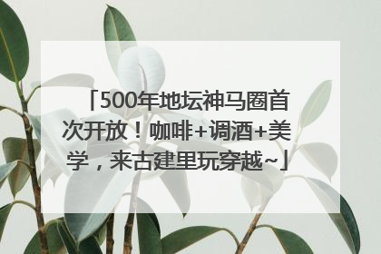 500年地坛神马圈首次开放！咖啡+调酒+美学，来古建里玩穿越~