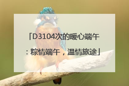 D3104次的暖心端午：粽情端午，温情旅途